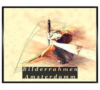 Homedecoration Cadre photo Amsterdam noir brillant 27,9 x 35,6 cm Cadre en plastique avec verre synthétique 1 mm incassable transparent