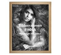 Homedecoration Cadre photo Paola 27 x 34 cm Noyer clair avec verre acrylique antireflet 1 mm