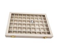 HomeDecTime Organisateur De Stockage Verrouillable De Stockage De Pierres Précieuses De - Beige