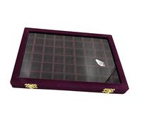 HomeDecTime Organisateur De Stockage Verrouillable De Stockage De Pierres Précieuses De - Violet