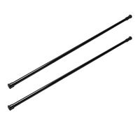 HOMEDEK Lot de 2 Tringles à Rideau Télescopiques Extensibles à Ressort, Barres de Rideau Télescopiques, pour la Tension de la Tringle à Rideaux, 70 à 120 cm, Noires