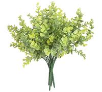 homEdge Lot de 6 Pics à Eucalyptus artificiels, résistants aux UV pour décoration