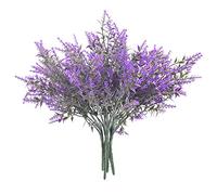 homEdge Lot de 6 Pics à Lavande Artificielle, résistants aux UV pour décoration