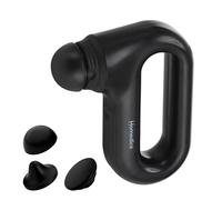 Homedics Appareil Portable de Massage par Vibration Corps et Tissus Profonds, sans Fil, Compact et Léger, 3 Têtes Interchangeables, 2 Niveaux d’Intensité, Poignée Ergonomique, Piles Incluses