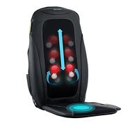 HoMedics Chaise de Massage Shiatsu - Fauteuil de Massage Shiatsu pour le Dos, le Cou et les Épaules pour la Maison avec 3 Niveaux d'Intensité, Coussin de Nuque et Option Huiles Essentielles