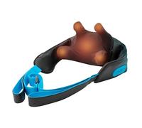 HoMedics Masseur Cervical Portable Chauffant à Pétrissage - Appareil de Massage Cervical Électrique Sans fil pour la Nuque et les Épaules, 2 Intensités et 4 Têtes de Massage - Soulagement du Stress