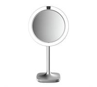 Homedics Miroir lumineux avec lampe LED poser -Maquillage et épilation faciles - Miroir grossissant lumineux 1x ou 7x