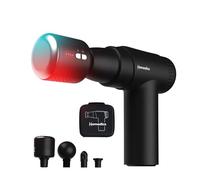 Homedics NOVO+ Hot & Cold Pistolet de massage chaud et froid - Masseurs électriques portatifs avec contrôle de la température, 4 accessoires et 6 intensités, Masseur rechargeable avec étui de voyage