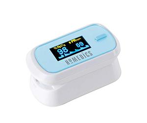 Homedics Oxymètre de pouls professionnel - Mesure le niveau d’oxygène dans le sang au bout du doigt - Portable et Ecran facile à lire - SpO2, PR et PI