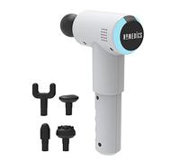 HoMedics Pistolet de Massage professionnel pour tissus profonds - 5 tètes et 3 vitesses- Sans fil - Thérapie par vibrations comme les doigts du kinésithérapeute - Detendre le muscle apres le sport