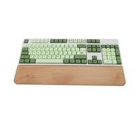 HomeDo Repose-poignet en bois pour clavier mécanique, coussin de soutien pour la paume, support ergonomique pour taper et jouer (hêtre, 36 x 8 cm)