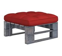 HOMEELIKE Pouf Palette de Jardin Bois de pin imprégné de Gris