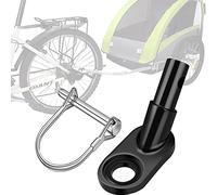 Homefantasy 1 Pièces Attelage pour Remorque de Vélo, Coupleur pour Remorque de Vélo,Connecteur d'Attelage de Remorque de Vélo, Accessoire de Vélo, pour la Plupart des Remorques de Vélo(Noir)
