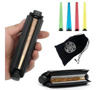 Homefantasy 110mm Rouleuse à Cigarette,Machine a Rouler les Cigarettes,Rouleuse a Joint,Dispositif à Cigarettes,Machine à Rouler les Joints,4 Pièces Tube à Cigarettes en Plastique,avec Pochette Noire