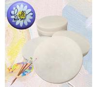 Homefantasy 15 Pièces de Pierres Blanches à Peindre, Pierres à Peindre Plates pour Enfants, Galets de Peinture Lisses de 5cm, DIY Galets Peinture, pour Art, Artisanat, Décoration d'Aquarium