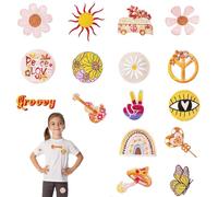 Homefantasy 16 Pièces Sticker Vetement, Autocollant à Repasser, Patches écusson à Coudre Enfant,Broderie Autocollant Patchs a Repasser,Patch Thermocollant Adultes,pour Vêtement,Sacs à Dos,Chapeaux