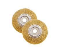 Homefantasy Lot de 2 brosses à joints en fil d'acier,accessoire pour la brosse sans fil Meuleuse pour Visseuse Perceuse à Nettoyer Bois en Métal pour L'Élimination de la Rouille/Corrosion/Peinture