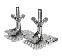 Homefantasy Lot De 2 Pince à Charnière Papillon Pour Cadre D'Écran En Métal, Sérigraphie Outil De Bricolage, Argent