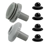 Homefantasy Petites Crépines pour Piscines, Kit de Raccordement Piscine avec Bouchon de Piscine pour Améliorer la Circulation de l'eau et Offrir Une Baignade Rafraîchissante