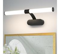 Homefire Lampe de miroir de salle de bain LED - 6W 40 cm étanche IP44 4000K moderne applique murale pour sous-sol cuisine armoire de salle de bain