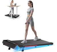 HomeFitnessCode Tapis de Course et Marche Pliable avec Pente 7% - Tapis Roulant/Walking Pad Silencieux, 8 km/h, 2,5 HP, Surface 40 cm, Charge Max 130 kg, Écran LCD - Maison & Bureau (Noir lustré)