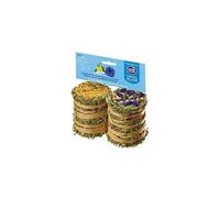 Homefriends Lot de 2 Rouleaux de Foin Timothy avec Calendula et Bleuet pour Lapins, Nains, Hamsters, cochons d'Inde et rongeurs (2 unités - 200 g) - Nourriture pour Lapins avec Fibres pour l'usure