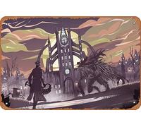 Homefront The Revolution Girl Art Game - Plaque en métal rétro - Décoration murale pour maison, café, bar - 20,3 x 30,5 cm