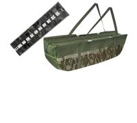 Homefurnishmall Sacs de pesée de pêche, avec règle de mesure, sac de pesage en forme de bateau, portable, plié, robuste pour transporter des poissons pour bar et carpe, Voir image