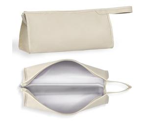 HomeGadget Sacoche de Voyage pour Sèche-Cheveux/Lisseur - [ 35 x 14 x 15 cm ] - Pochette en Simili Cuir avec Sangle - Idéal pour Dyson Airwrap - Beige