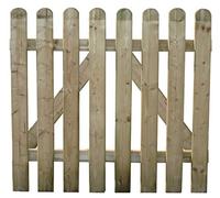 HOMEGARDEN Portail pour Palissade en Bois de pin pour clôture Jardin 100 x 100 cm