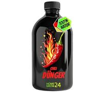 HOMEGROW24 Engrais pour piment, engrais pour toutes les plantes de piment, 500 ml, complexe de substances vitales avec des micro-organismes efficaces et du charbon organique pour plantes,100% naturel