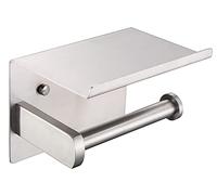 HomeHeng Porte-Rouleau de Papier Toilette, Porte-Papier hygiénique Moderne brossé en Acier Inoxydable SUS 304 avec étagère de téléphone, Accessoire de Cuisine de Salle de Bain F928-03D