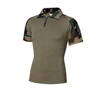 Homeilteds en Plein air à Manches Courtes Polo désert Camouflage Tactique Uniforme Militaire Sweat Chasse Hommes Absorber Combat Armée Costume Waistcoat (Color : Color5, Size : XXL)
