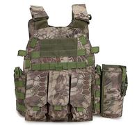 Homeilteds Gilet Tactique Militaire Gilet De Chasse en Plein Air for Hommes avec Gilet De Poche Hydratation Gilet De Camouflage Waistcoat (Color : Kryptek Mountian)