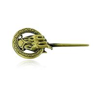 Homeilteds Main du Roi Authentique Prop Badge BOOCHES BOOCHES Movie Bijoux Gift (Metal Color : Antique Silver)