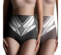 HomeJoySet Culotte Gainante Taille Haute en Soie Glacée, sans Coutures, Effet Liftant for Les Fesses, for Femme(Black+Coffee,M)