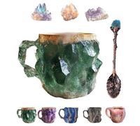 HomeJoySet Tasse À Café En Cristal Minéral, Élégante Tasse Violette Multicolore, Cadeau De Noël Original For Vos Amis(E)