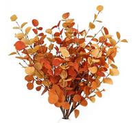 HomeKaren Lot de 6 tiges d'eucalyptus artificielles de 69,8 cm - Branches d'automne décoratives pour Vase, décoration d'intérieur