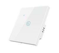 Homekit EU 20A interrupteur de chauffe-eau intelligent, panneau tactile en verre, fonctionne avec Apple Homekit, aucune ligne neutre nécessaire et ligne neutre nécessaire double Mode.