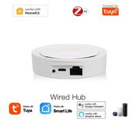 HomeKit-Passerelle multimode Zigbee 3.0 pour maison intelligente,pont sans fil,WiFi,Tuya airies,Smart Life avec Apple iPhone,Siri,Alexa,Google - Type Wired Homekit