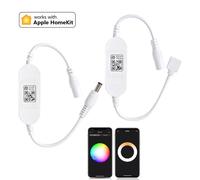 Homekit WiFi contrôleur LED intelligent réglable commande vocale Siri pour DC 5V 12V 24V couleur unique CCT RGB + CCT RGBCW bande lumineuse Single Color