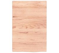 HOMELEN Étagère murale flottante - Marron clair - 40 x 60 x 2 cm - En chêne massif traité - Design moderne - Espace de rangement - Construction stable pour chambre à coucher, cuisine, salon