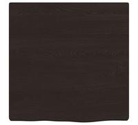 HOMELEN Étagère murale flottante - Marron foncé - 40 x 40 x 2 cm - En chêne massif traité - Design moderne - Espace de rangement - Construction stable pour chambre à coucher, cuisine, salon