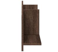 HOMELEN Étagères flottantes pour le mur, armoire murale, 100 x 16,5 x 30 cm, marron, aspect chêne, étagères murales, design moderne, espace de rangement, construction stable pour chambre à coucher
