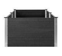 HOMELEN Jardinière surélevée de jardin 200 x 100 x 54 cm WPC Gris Résistant aux intempéries, robuste et facile d'entretien Jardinière surélevée pour jardin