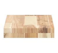 HOMELEN Lot de 2 étagères flottantes pour le mur - 60 x 20 x 4 cm - En bois massif d'acacia non traité - Design moderne - Espace de rangement - Construction stable pour chambre à coucher, cuisine