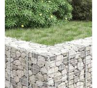 HOMELEN Lot de 3 jardinières surélevées en gabions - 30 x 30 x 150 cm - Fer - Résistant aux intempéries, robuste et facile d'entretien - Jardinière surélevée pour jardin