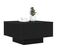 HOMELEN Table basse avec éclairage - Aspect chêne noir - 55 x 55 x 31 cm - Lumière de table de salon pour une atmosphère chaleureuse - Design moderne - Tables et tables basses