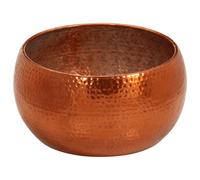 HOMELEN Table basse en laiton et aluminium - Diamètre : 55 x 28 cm - Moderne - Durable - Résistante à la corrosion - Charge maximale : 75 kg - Avec texture martelée - Pour salon, salon, table et table