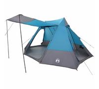 HOMELEN Tente de camping familiale spacieuse en polyester gris orange 620 x 322 x 240 cm étanche stable avec sac de transport pour le camping, les vacances, les événements en plein air